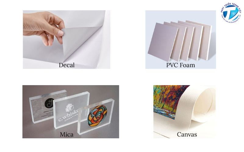 Một số chất liệu in tranh 3D